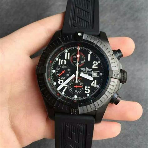 breitling avenger blacksteel replica